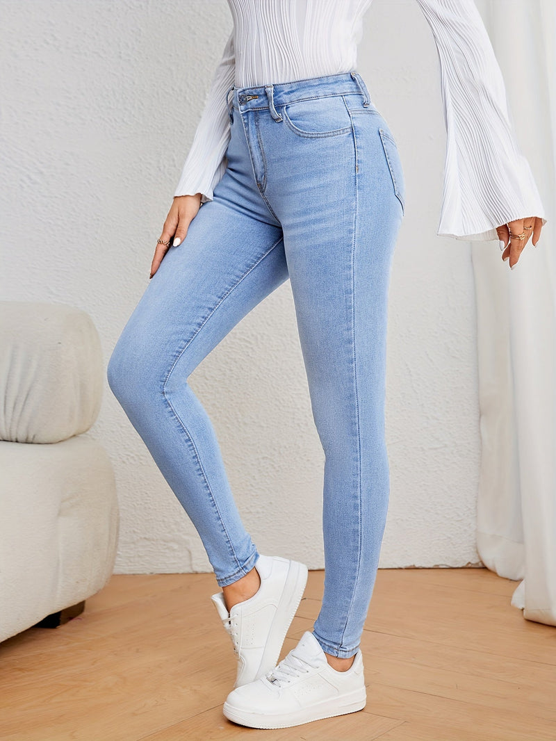 Emma Casual Skinny Jeans - Stylowe, Wygodne i Idealne na Jesień i Zimę