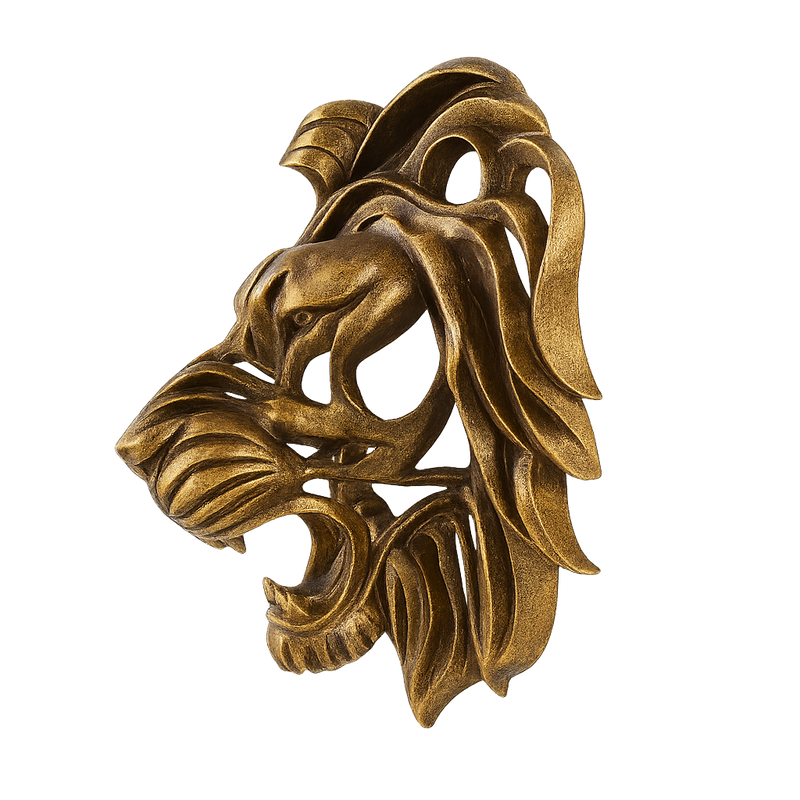 Metalowa Głowa Lwa - Elegancka i Solidna