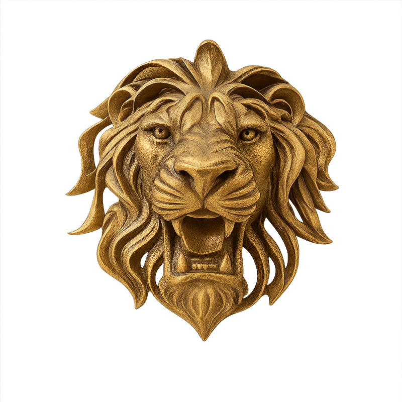 Metalowa Głowa Lwa - Elegancka i Solidna