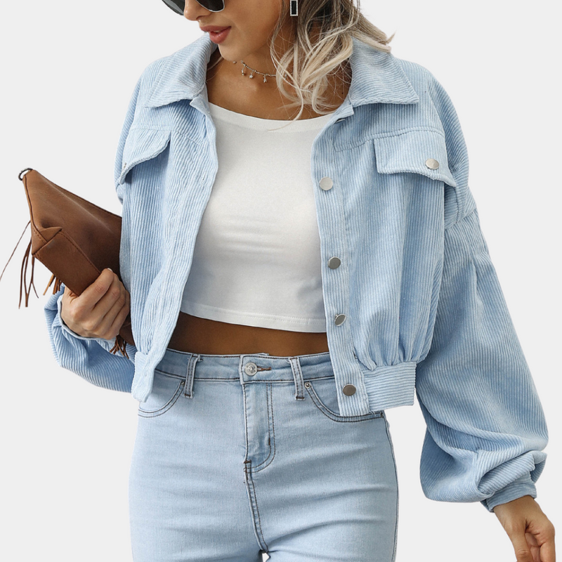 Elina - Jachetă Catifelată pentru Femei