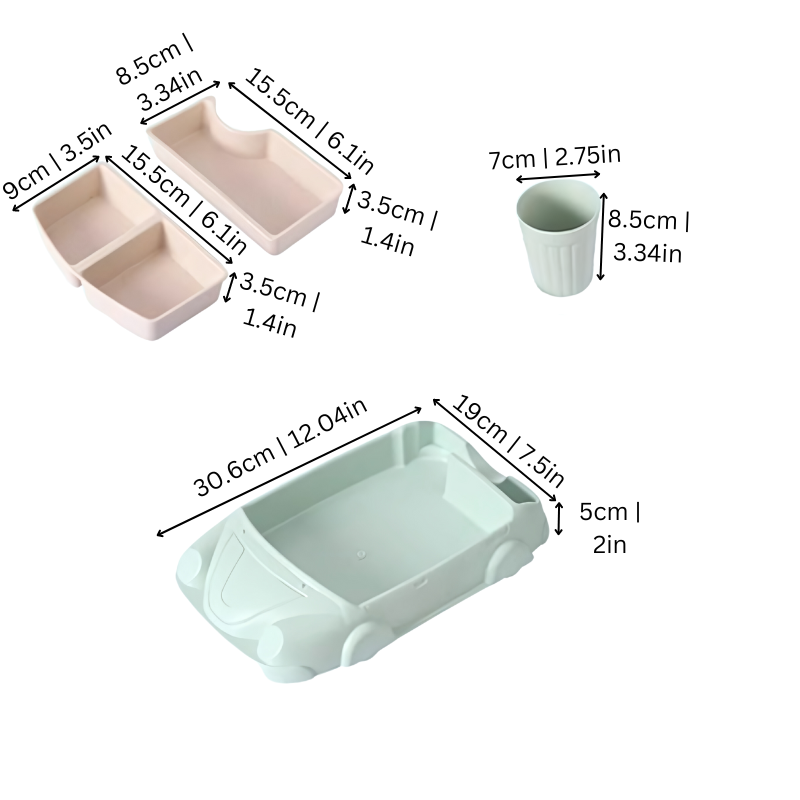 Wesoły Zestaw Pudełek Lunchowych - Wielofunkcyjny i Zdrowy