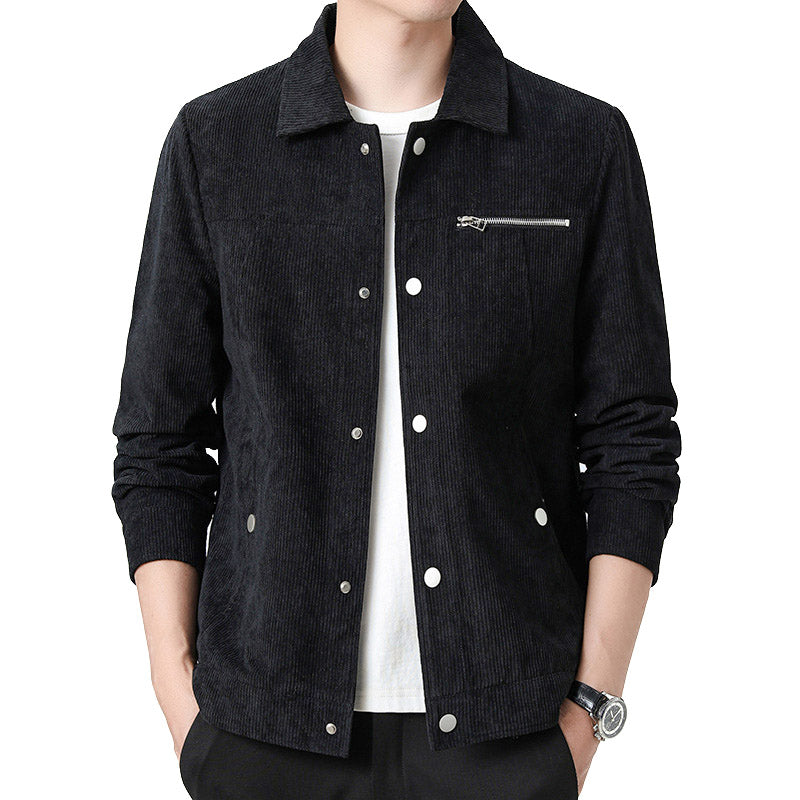 Moderní bunda coach z kordurové tkaniny – stylová vrstva pro muže
