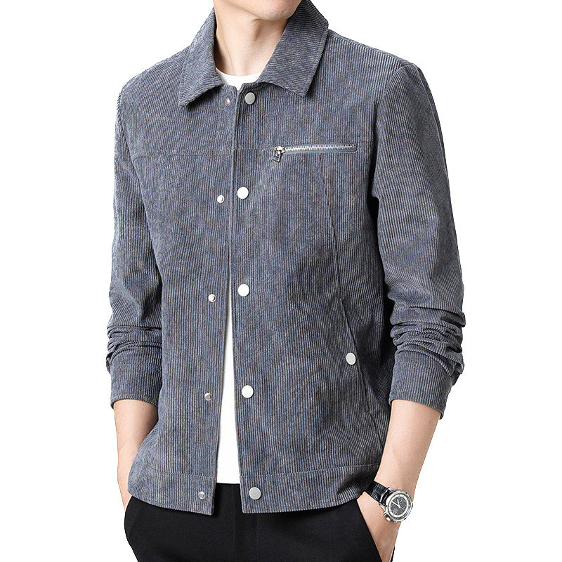 Moderní bunda coach z kordurové tkaniny – stylová vrstva pro muže