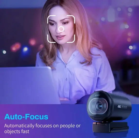 Cameră web 4K HD cu imagine cristalin de clară – Calitate profesională a transmisiei