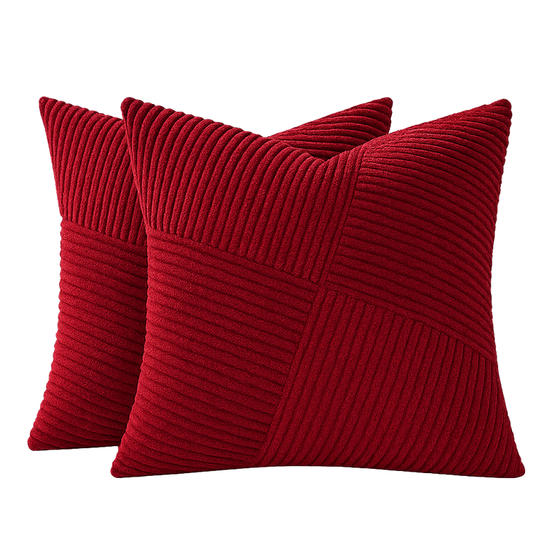 2-częściowe poduszki w stylu boho z weluru – miękkie i stylowe do sofy i łóżka