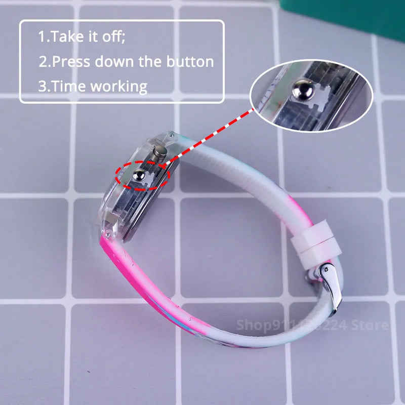 Świecący Zegarek Dziecięcy – Dostępny w Wzorach Spider-Man i Kraina Lodu