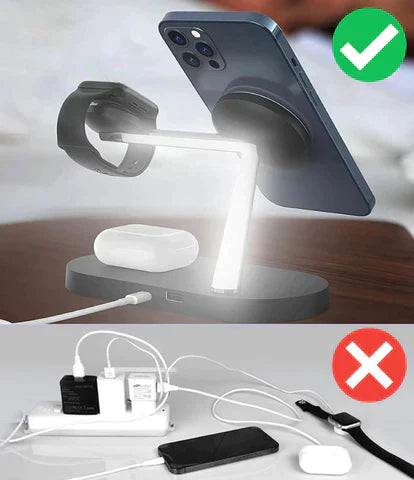 3-w-1 Bezprzewodowa Ładowarka - Efektywne Ładowanie dla wszystkich Twoich Urządzeń