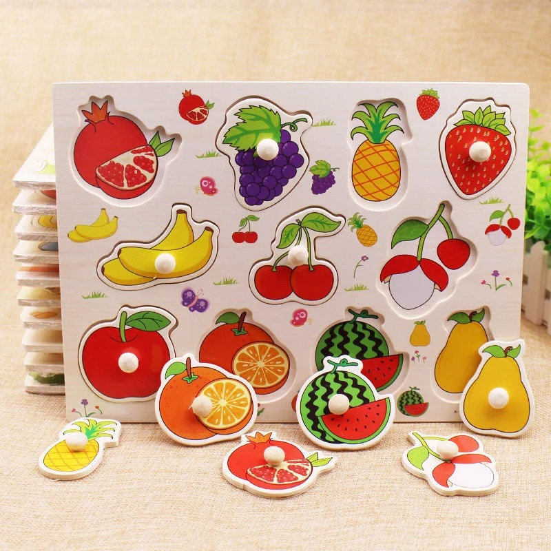 Drewniane Puzzle - Edukacyjna Zabawka z Różnorodnymi Tematami