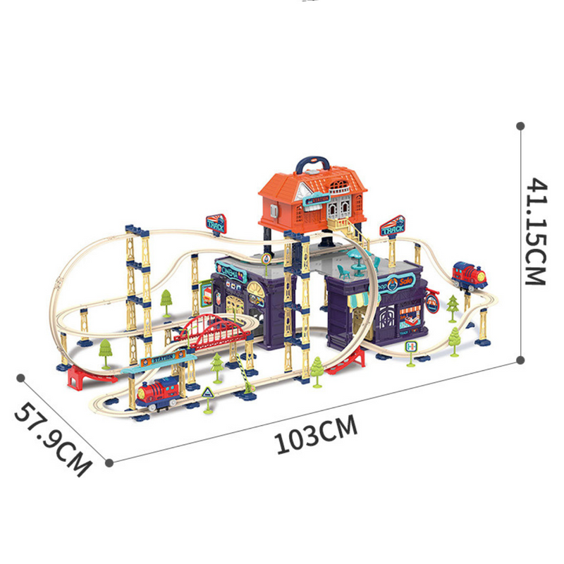 Zestaw Zabawek z Torami Kolejowymi – Nieskończona Zabawa w Budowanie dla Dzieci