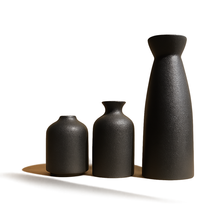 Minimalistyczny Zestaw Wazonów Ceramicznych - Ponadczasowy i Elegancki