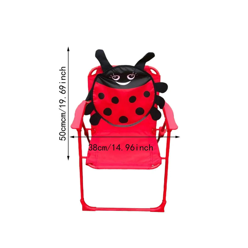 Składane Krzesełko Dziecięce z Wzorem Zwierząt - Lekka i Idealna na Aktywności na Świeżym Powietrzu