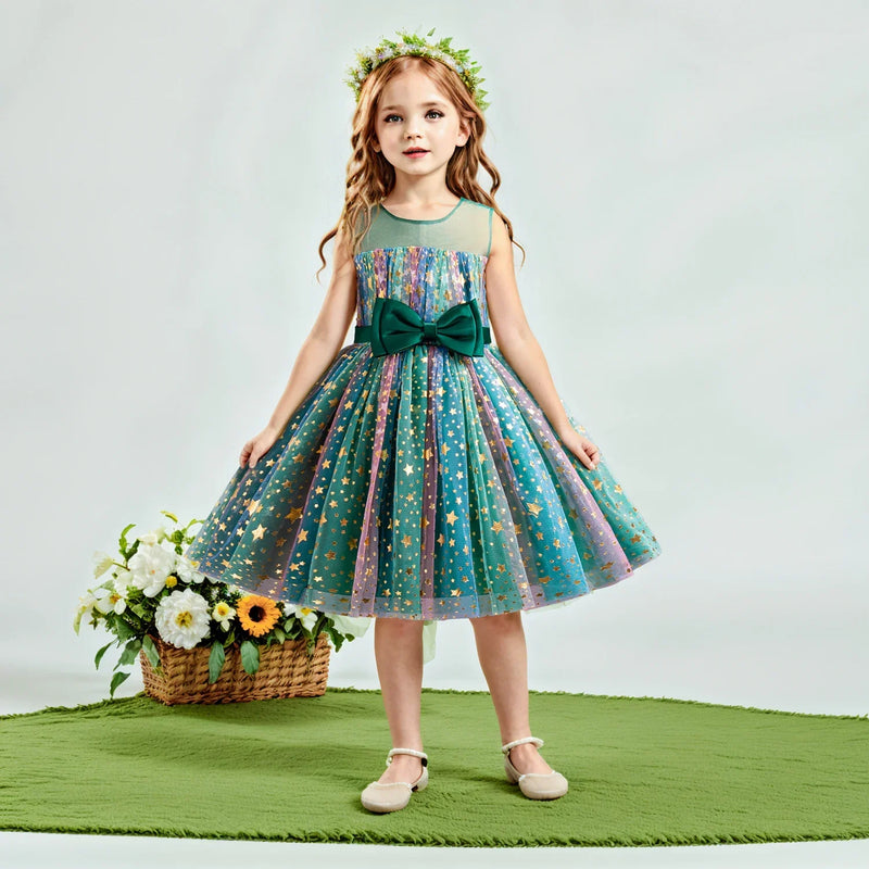 Lieveke Magiczna Tutu Sukienka - Kolorowa Zaklęta Sukienka na Imprezy