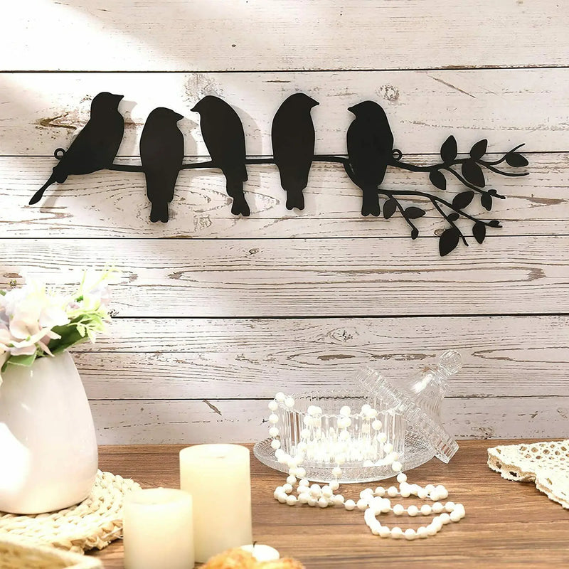 Wall Decoration Birdsong – Atmospheric Sitting Birds