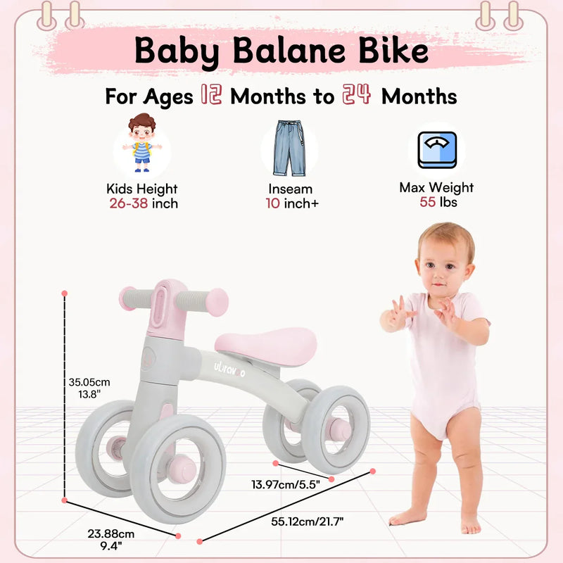 Cute Balance Bike for Infants - For Fun and Development