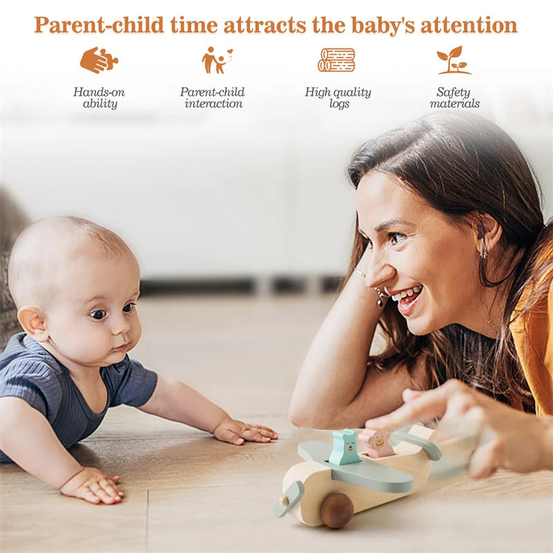 Kreatywna drewniana zabawka samolot – Na godziny wspaniałej zabawy