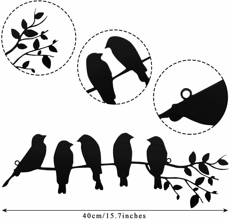 Wall Decoration Birdsong – Atmospheric Sitting Birds