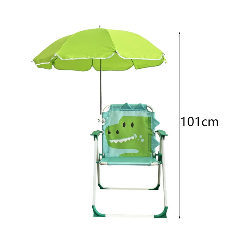 Fotelik dziecięcy z daszkiem - Składany i idealny na kemping i do ogrodu