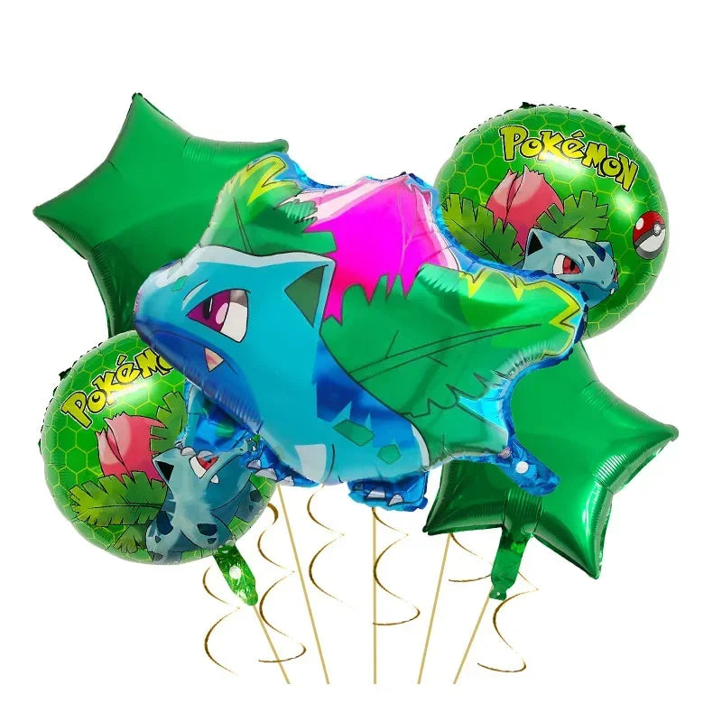 Pikachu i Charmander Balony Aluminiowe – Dekoracja na Przyjęcia dla Fanów Pokémon