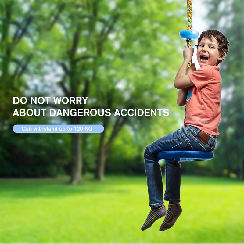 Lina wspinaczkowa z platformą i dyskiem - Zabawaj się i wspinaj dla przygodowych dzieci