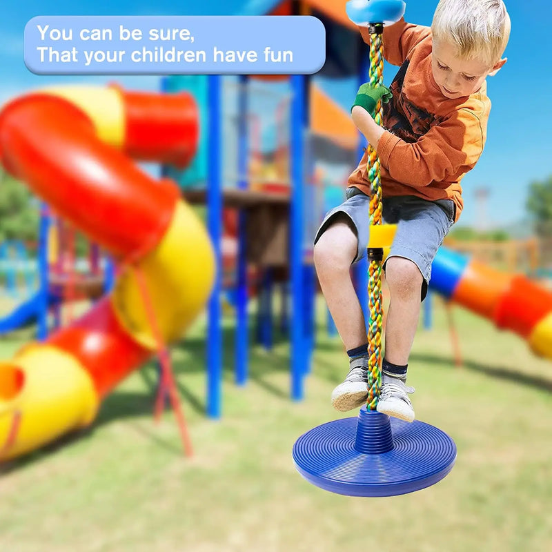 Lina wspinaczkowa z platformą i dyskiem - Zabawaj się i wspinaj dla przygodowych dzieci