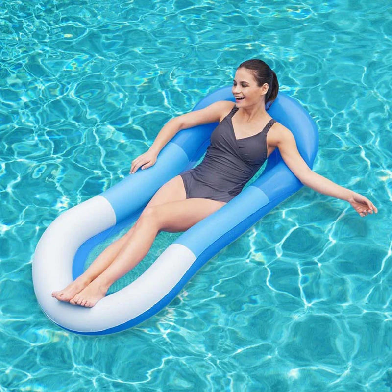 Luksusowa Inflatable Water Hammock - Komfortowy Materac do Pływania na Basenie i Plaży
