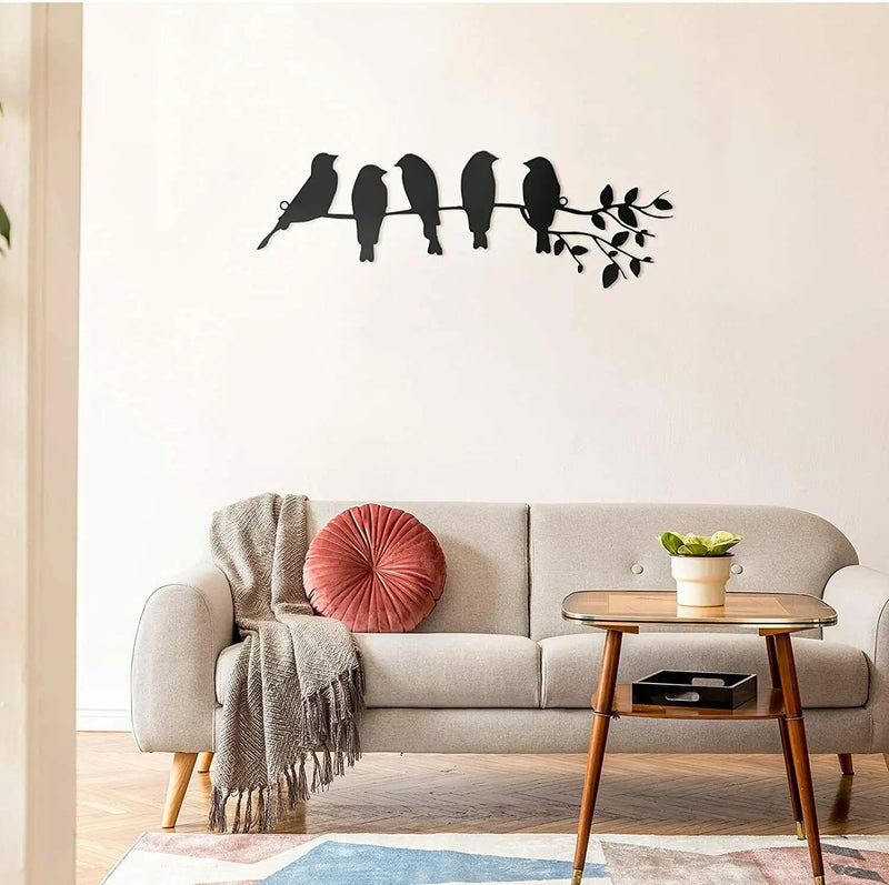 Wall Decoration Birdsong – Atmospheric Sitting Birds