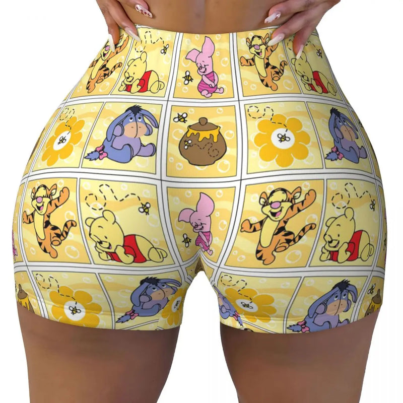 Spodenki sportowe i jogowe z nadrukiem Tygryska dla kobiet – Wygodne i stylowe na aktywne dni