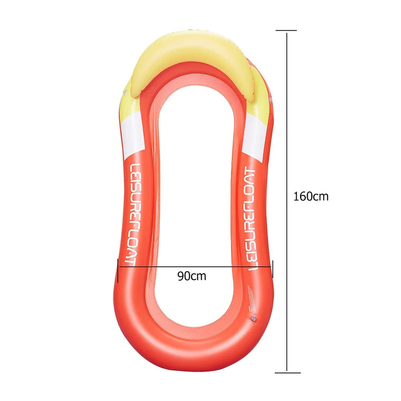 Luksusowa Inflatable Water Hammock - Komfortowy Materac do Pływania na Basenie i Plaży