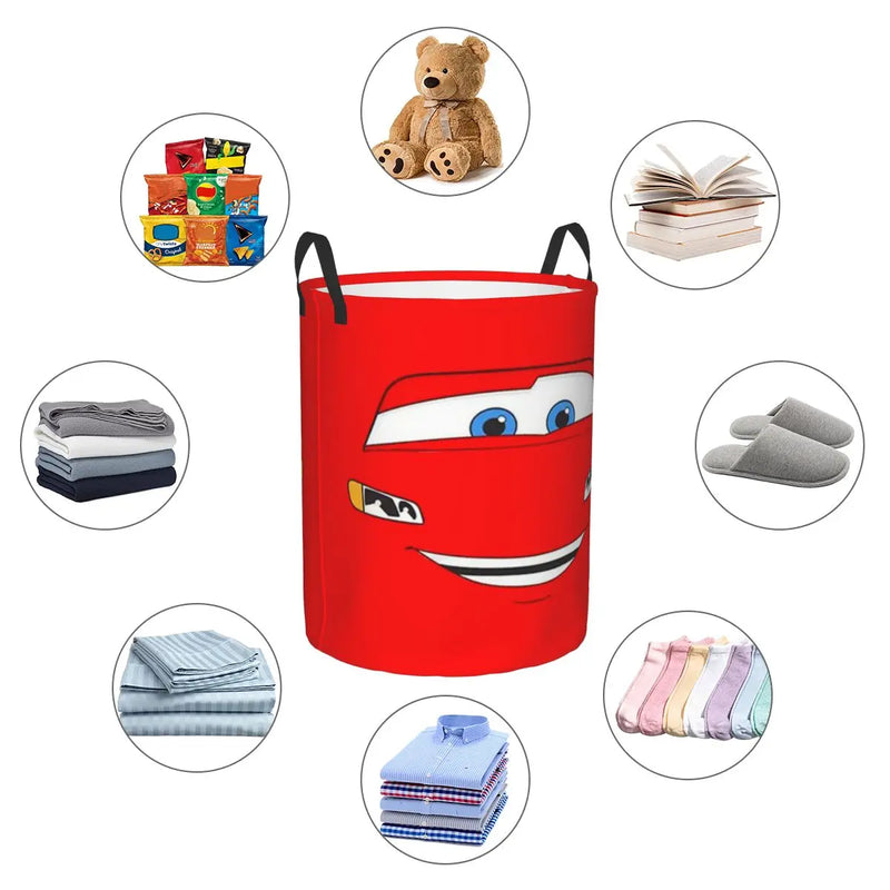 Laundry Basket Cars Lightning McQueen – Spacious and Foldable Clothes Basket