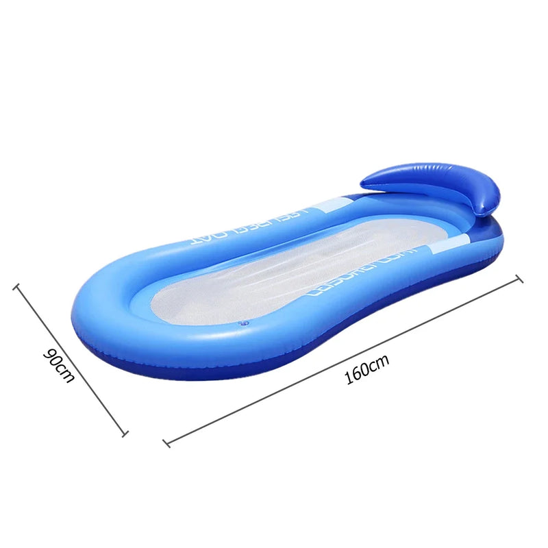 Luksusowa Inflatable Water Hammock - Komfortowy Materac do Pływania na Basenie i Plaży