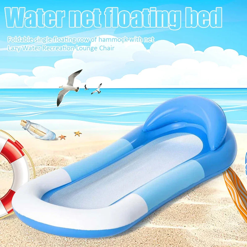 Luksusowa Inflatable Water Hammock - Komfortowy Materac do Pływania na Basenie i Plaży