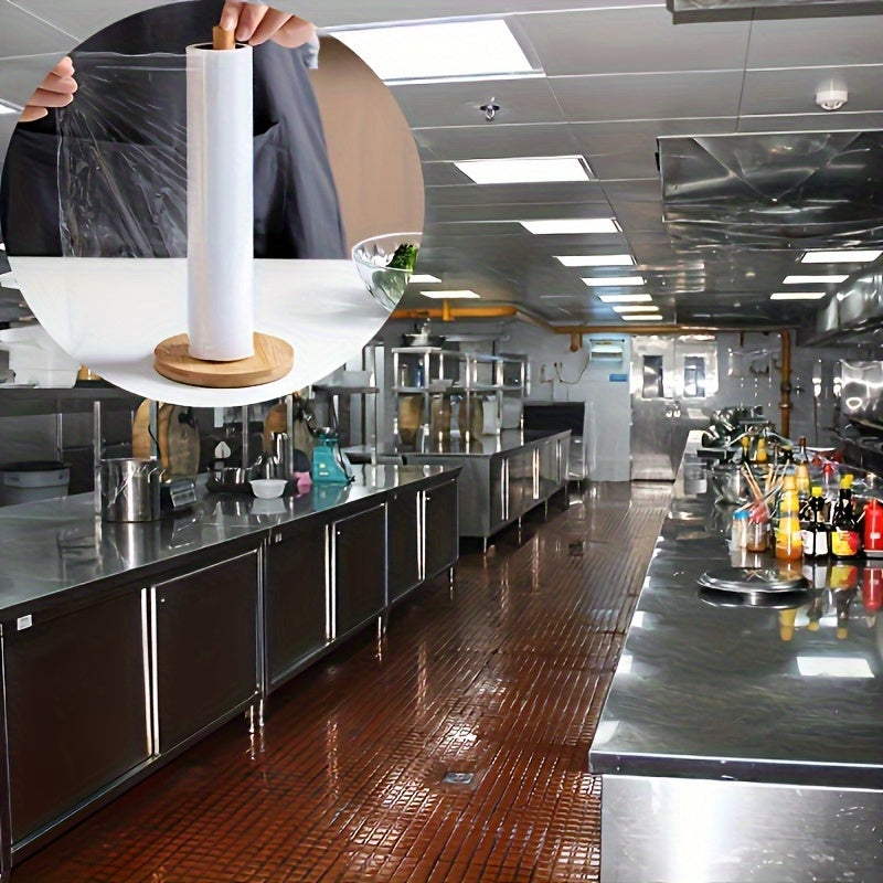 Bamboo Holder for Kitchen Towels with Natural Finish – Stylish and Practical for the Countertop