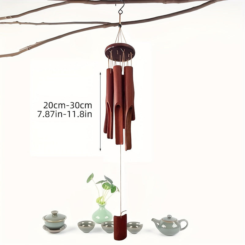 Handmade Bamboo Wind Chime – Ideal for Outdoor and Indoor Use with Relaxing Sounds