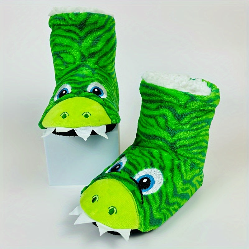 Wesołe Kapcie Dinozaury dla Dzieci - Na Przytulną Jesień i Zimę