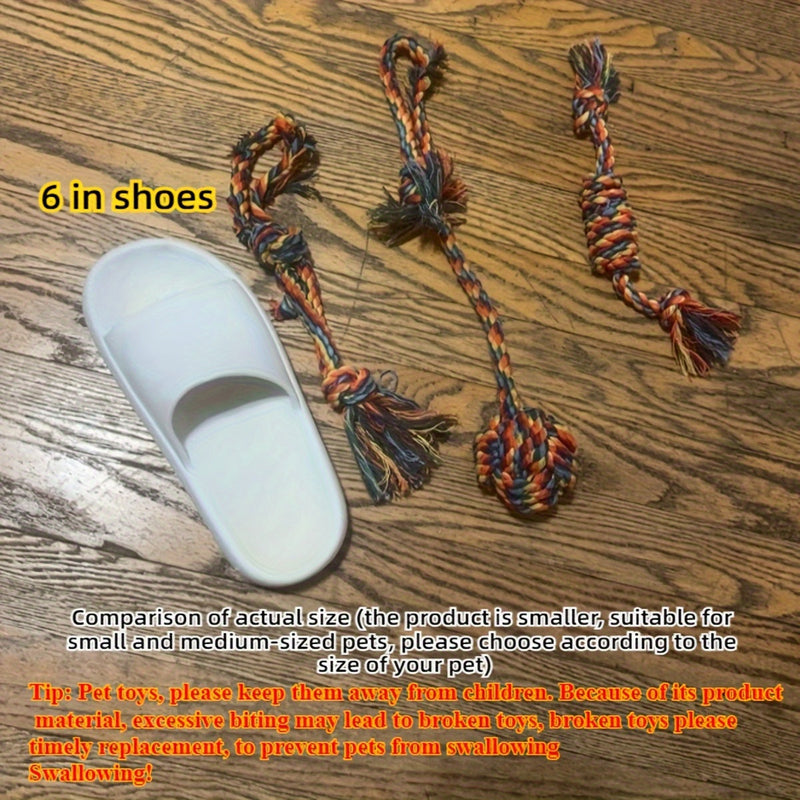 Dog Toy Set - 4 Pieces – Ideal for Chewing, Biting, and Playtime