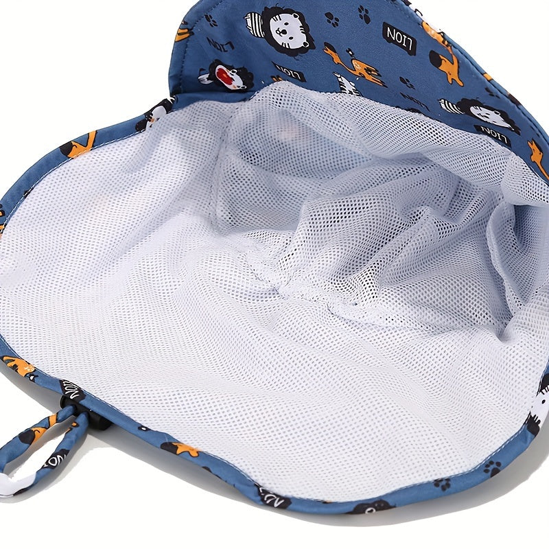 Kapelusz Dziecięcy Ademend z Wzorem Zwierząt – Ochrona UV na Przygody na Zewnątrz