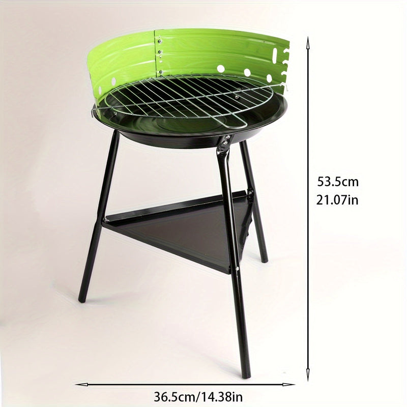 Portable Outdoor Metal Grill – Detachable, Lightweight and Ideal for Camping or Garden