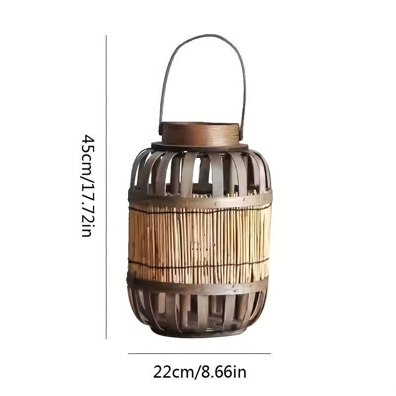 Rustic Wooden Wind Lamp – Authentic Atmosphere Creator for Garden, Terrace or Interior