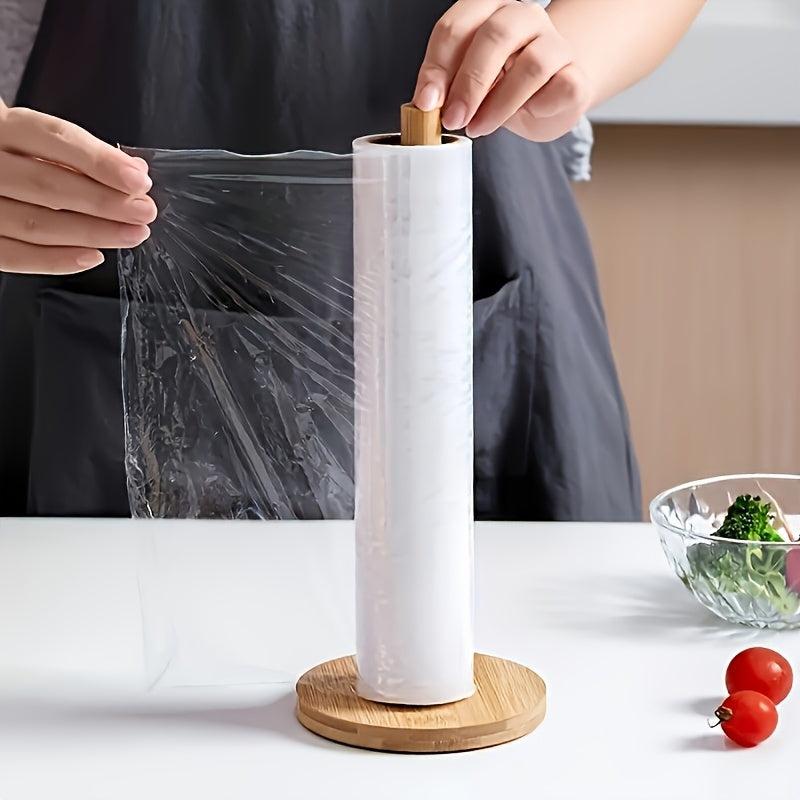 Bamboo Holder for Kitchen Towels with Natural Finish – Stylish and Practical for the Countertop