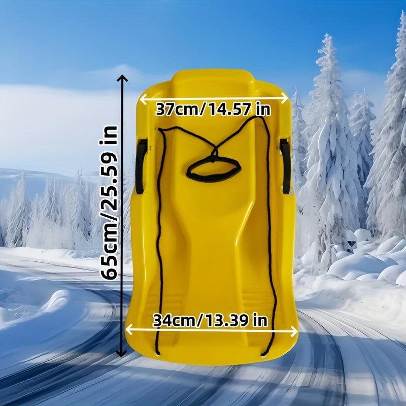 Wszechstronna Sanki z Hamulcem – Idealne na Śnieg, Trawę i Lód, Zawiera Sznur do Ciągnięcia