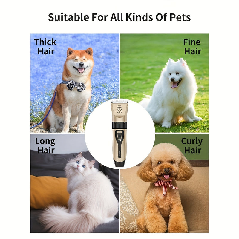 Wireless Trimmer for Animals – USB Rechargeable and Quiet for Dogs and Cats