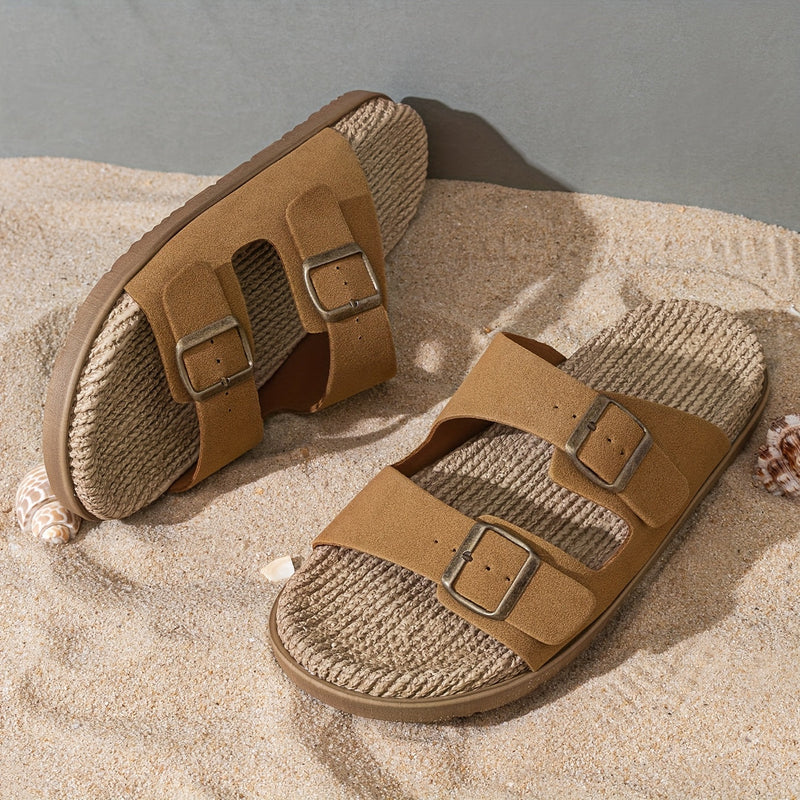 Stylowe Męskie Klapki – Oddychające z Zapięciem i Antypoślizgową Podeszwą