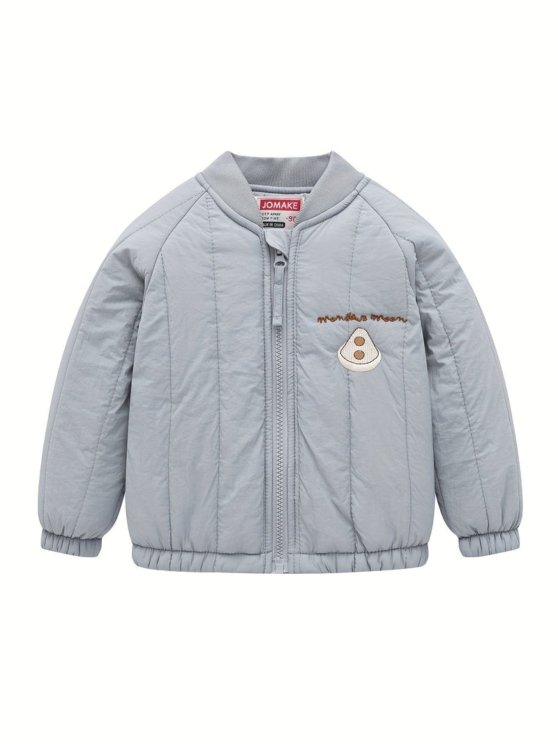 Urocza kurtka dziecięca z haftowanym księżycem – Idealna na jesień i zimę