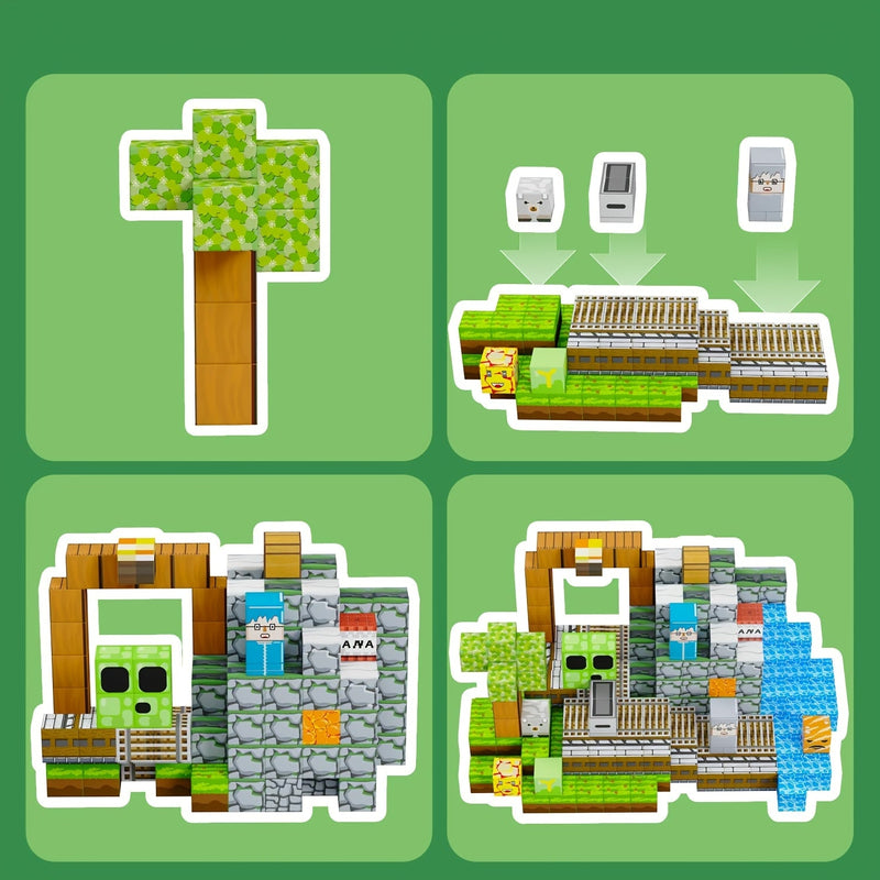 Magnetyczny Zestaw Klocków - Kreatywne i Edukacyjne Budowanie dla Dzieci