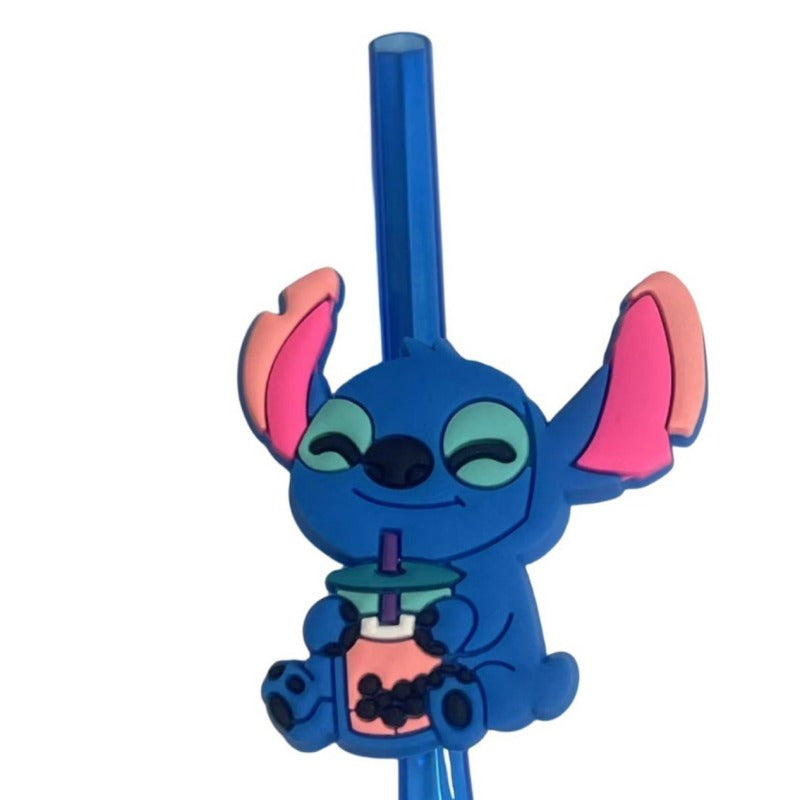 Zestaw wielokrotnego użytku słomek Stitch – 16 kolorowych słomek na przyjęcia i urodziny