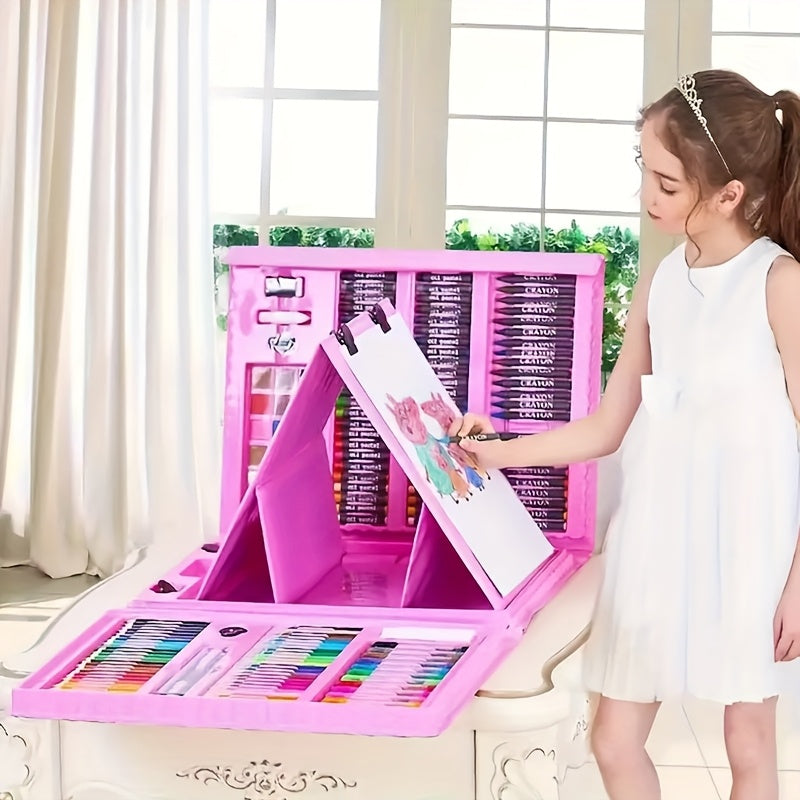 Kompletny 208-elementowy zestaw artystyczny – Profesjonalna jakość dla młodych twórców