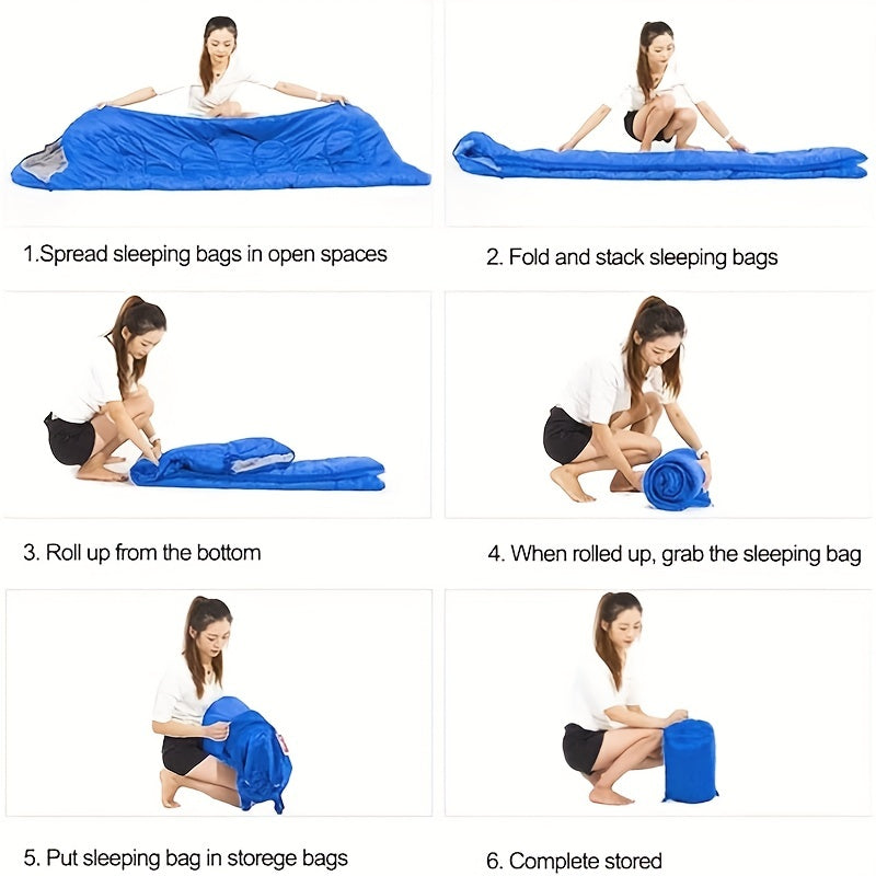 Ciepły Śpiwór z Kapturem – Idealny do Kempingu i Zimowych Przygód