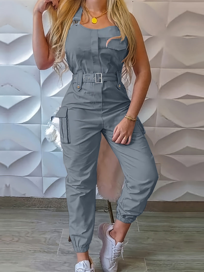 Effen Cargo Jumpsuit dla Dams – Bez Rękawów i Z Pasek dla Komfortu i Stylu