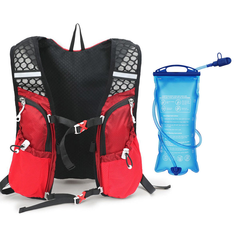 HydroPack Lekki Plecak Hydratacyjny - 2L Zbiornik Wody do Biegania, Jazdy na Rowerze i Wędrówek