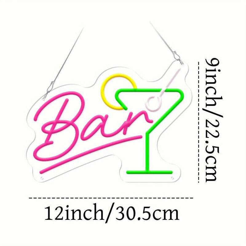 Glowing Neon LED Sign – USB Powered with Dimmer